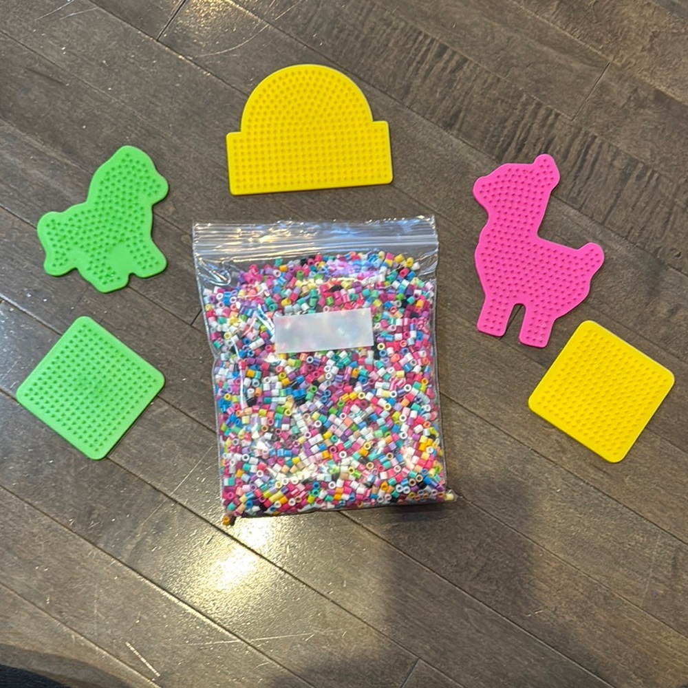 Perler Beads and 5 Pegboards